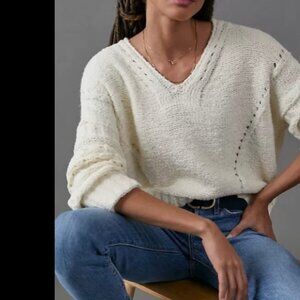 Anthropologie Pilcro Marla V-Neck Sweater
